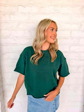 Load image into Gallery viewer, Basic Work Hunter Green Top