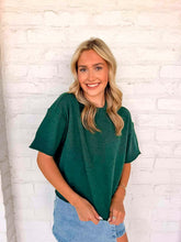Load image into Gallery viewer, Basic Work Hunter Green Top