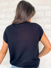 Load image into Gallery viewer, Ask Me Anything Black Top