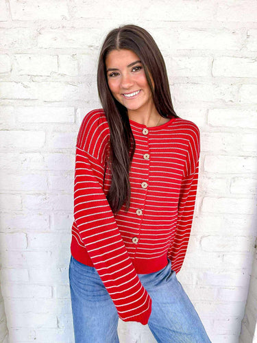 Confidence Is Key Red Cardigan