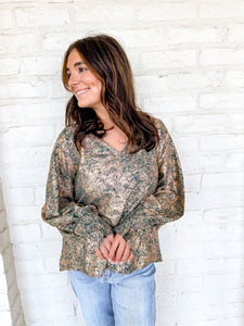 Easy Romance Top Hunter Green