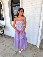 Load image into Gallery viewer, The Emily Purple Polka Dot Set