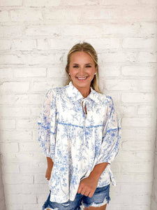 Pretty Little Moment Blue Top