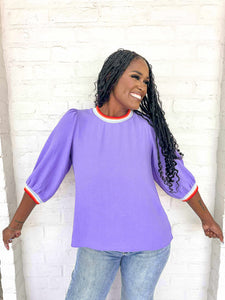 Carry On Lilac Top