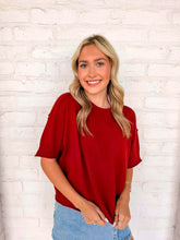 Load image into Gallery viewer, Basic Work Cabernet Top