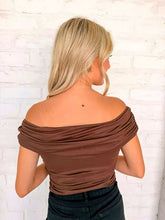 Load image into Gallery viewer, Way To Go Brown Fold Over Top