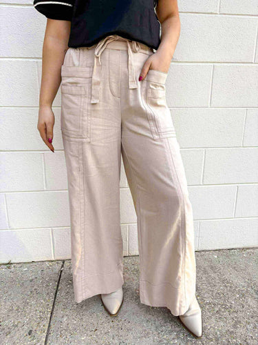 Want To Go Stone Tie Pants