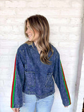 Load image into Gallery viewer, Born To Run Denim Top