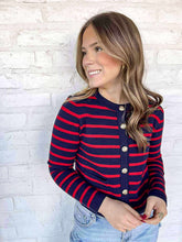 Load image into Gallery viewer, Beyond Me Navy Cardigan Top