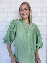 Load image into Gallery viewer, Show You Care Green Rhinestone Top