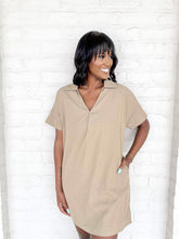 Load image into Gallery viewer, THML Heart Still Beating Olive Dress