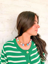 Load image into Gallery viewer, Multicolor Oversized Faceted Pastel Bead Necklace