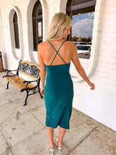 Load image into Gallery viewer, Forever More Hunter Midi Dress