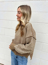 Load image into Gallery viewer, Striped Goodness Olive Sweater