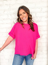 Load image into Gallery viewer, Moving Through Neon Hot Pink Top