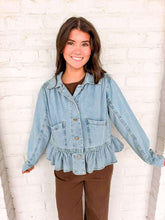 Load image into Gallery viewer, Light Denim Essentials Jacket