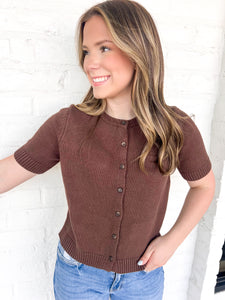 Turning Pages Brown Top
