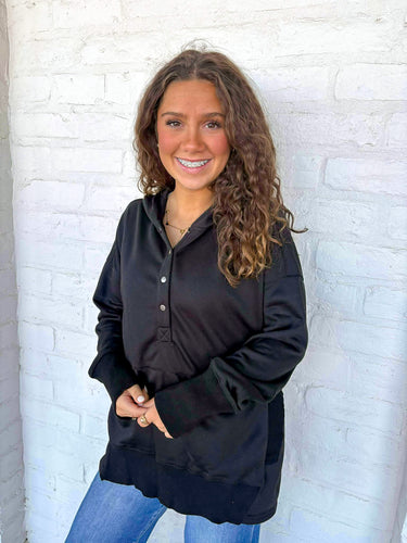 Basic Love Black Hoodie