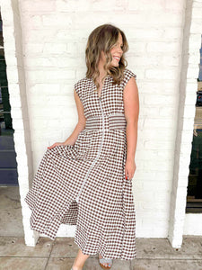 Here For The Fall Brown Dress