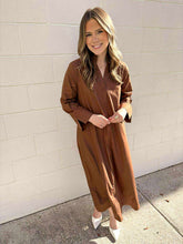 Load image into Gallery viewer, Fall Frenzy Brown Dress