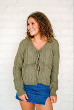 Load image into Gallery viewer, I Need You Now Olive Cardigan
