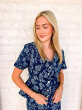 Load image into Gallery viewer, Fancy Taste Jacquard Denim Top