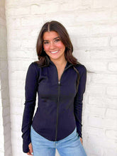 Load image into Gallery viewer, Sporty Girl Black Athletic Jacket