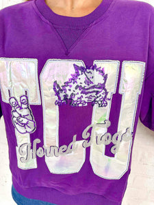Queen Of Sparkles TCU Metallic Icon Sweatshirt