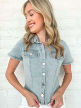 Load image into Gallery viewer, Saddle Up Light Denim Denim Shirt