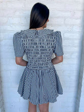 Load image into Gallery viewer, Meet You There Black Gingham Dress