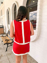 Load image into Gallery viewer, Little Bit Of Love Red Skort Set