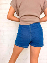 Load image into Gallery viewer, Summer Nights Dark Denim Skort