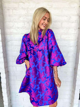 Load image into Gallery viewer, Cherry Blossom Royal Blue Dress