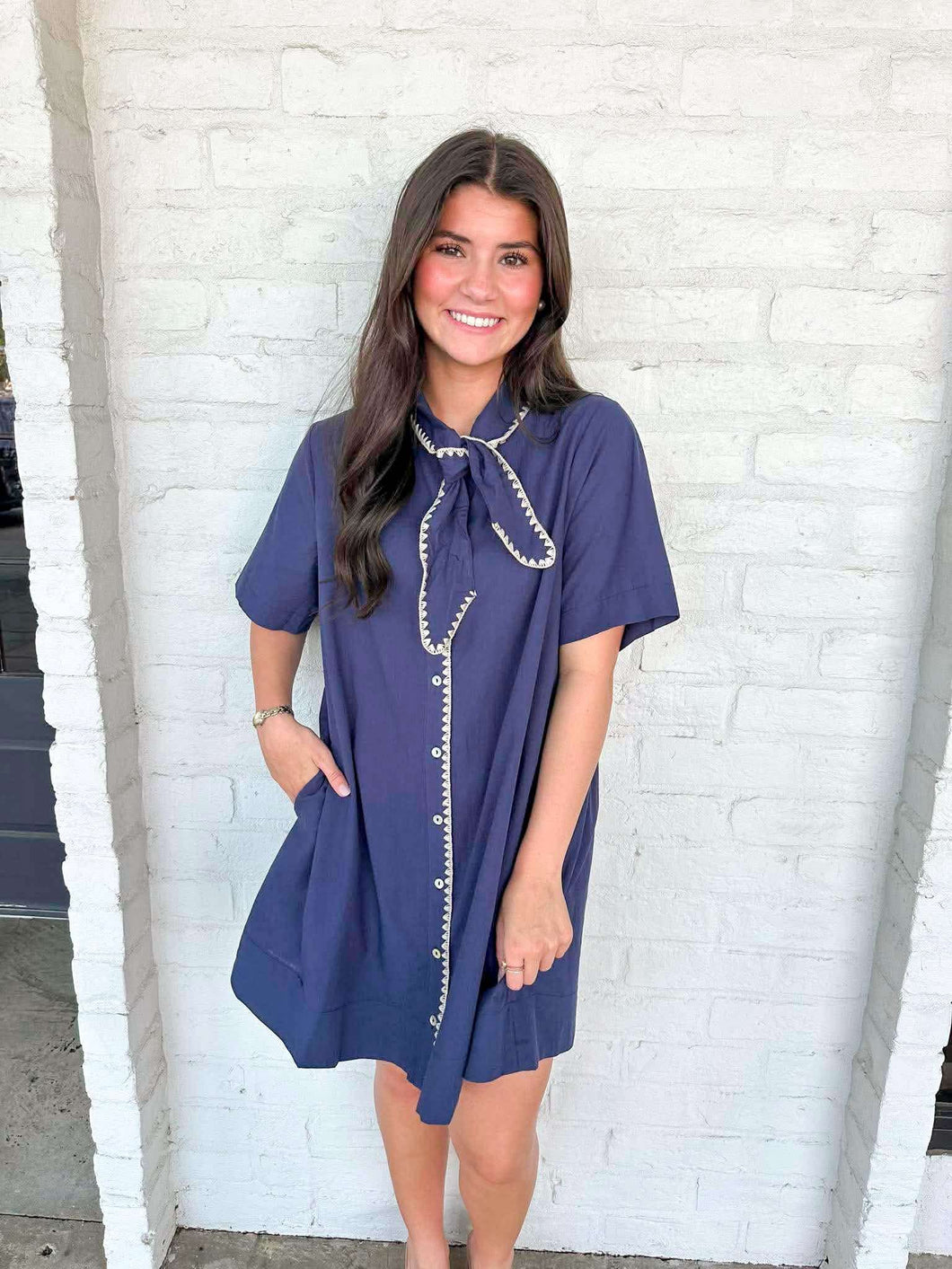Spring Fling Navy Dress M Spring Fling Navy Dress M