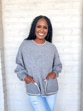 Load image into Gallery viewer, This Is The Time Sweater Grey