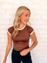 Load image into Gallery viewer, Favorite Tee Brown &amp; Yellow