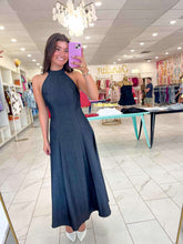 Load image into Gallery viewer, Chasing You Denim Halter Dress