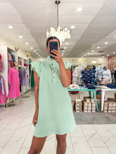 Load image into Gallery viewer, Blushing Gingham Dress Green