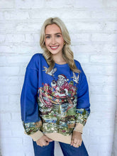 Load image into Gallery viewer, Queen Of Sparkles Multi Santa in the Swamp Sweatshirt