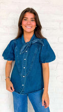 Load image into Gallery viewer, Carry Me Away Dark Denim Top