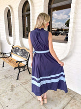 Load image into Gallery viewer, Easy Edge Navy Dress