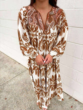 Load image into Gallery viewer, Forward To You Mocha Midi Dress