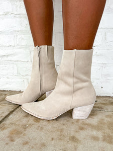 Matisse Ecru Suede Caty Bootie