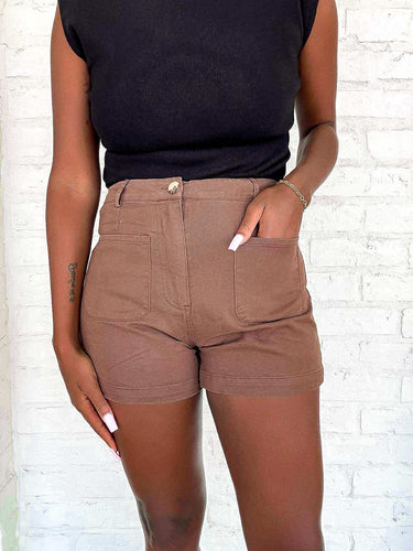 Recap From Here Brown Shorts