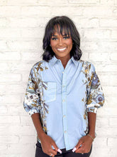 Load image into Gallery viewer, Anywheres Except Here Chambray Top