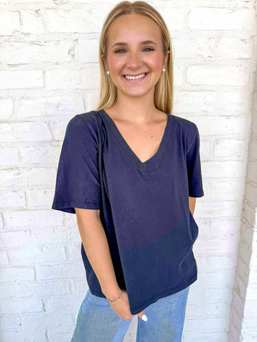 Soft And Comfy Navy Top