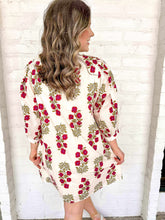 Load image into Gallery viewer, Dealing With Me Red Ecru Dress
