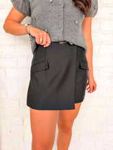 Load image into Gallery viewer, Say More Pocket Black Skirt