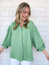 Load image into Gallery viewer, Anything And Everything Apple Green Top