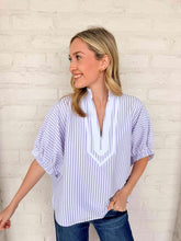 Load image into Gallery viewer, Fair Enough Purple Stripe Top